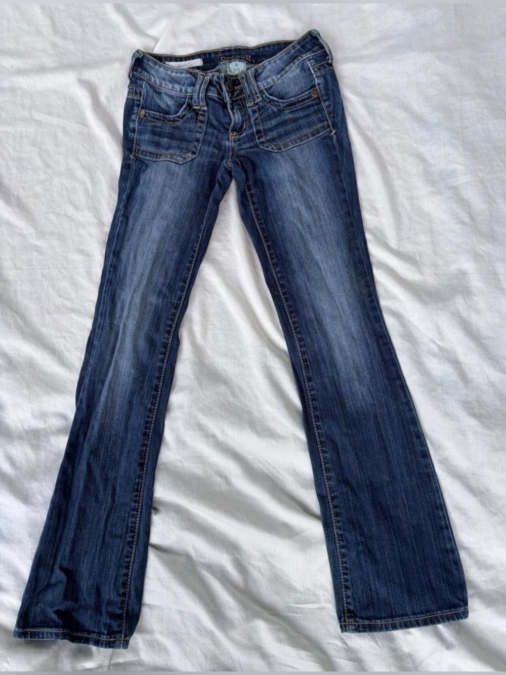 Decree Low Rise Western Bootcut Flare Jeans Size 0 Y2K